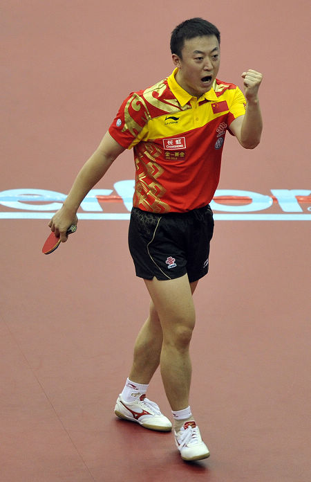 法国羽毛球队鏖战泰国羽毛球队，马琳高光表现